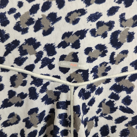 Aerie Offline Crossover Waist High Rise Leggings Leopard Print Activewear Gym - Picture 4 of 7